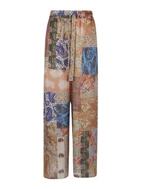 Zimmermann Devi Relaxed Pant, Women's Pants, Size 6, Small/Medium, 100% Silk